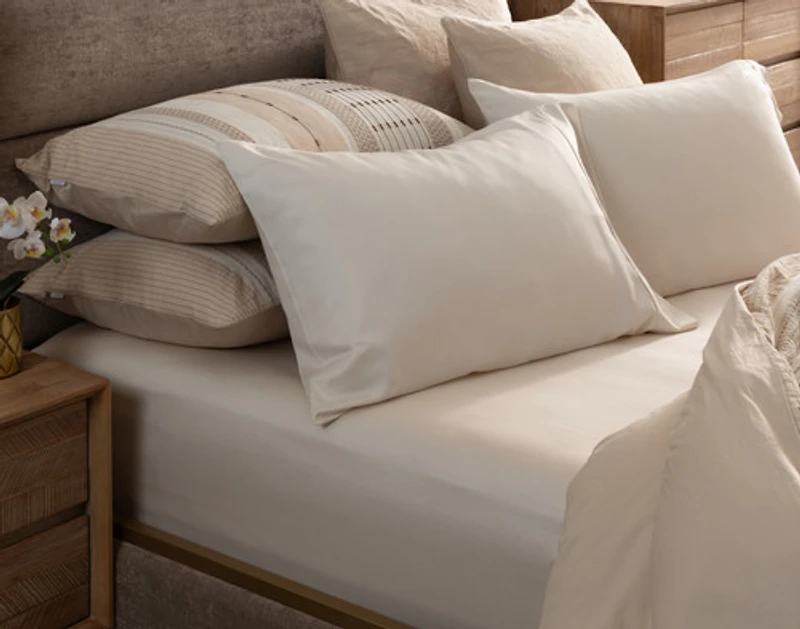 Adrift Pillow Sham, Geometric, Beige,