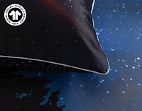 Starlight Square Cushion Cover, Scenic, GOTS Certified, Blue, 18" x 18"