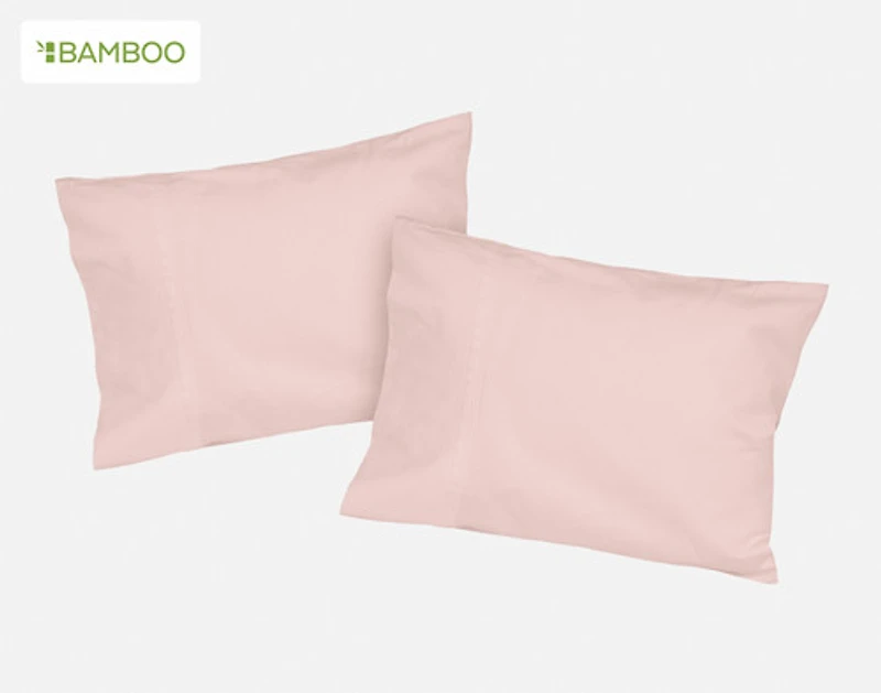 Petite Bamboo Cotton Pillowcase - Petal (Set of 2)
