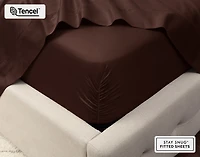 Eucalyptus Luxe Fitted Sheet - Chestnut