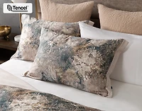 Captiva Duvet Cover, TENCEL Lyocell, Botanical, Brown,