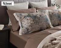 Captiva Duvet Cover, TENCEL Lyocell, Botanical, Brown,