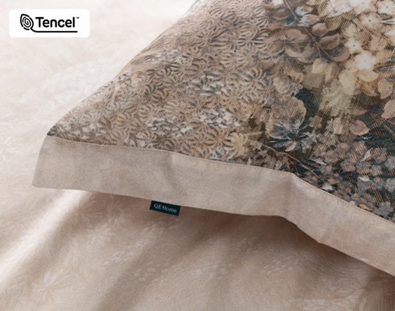 Captiva Pillow Sham, Botanical, Brown, Queen