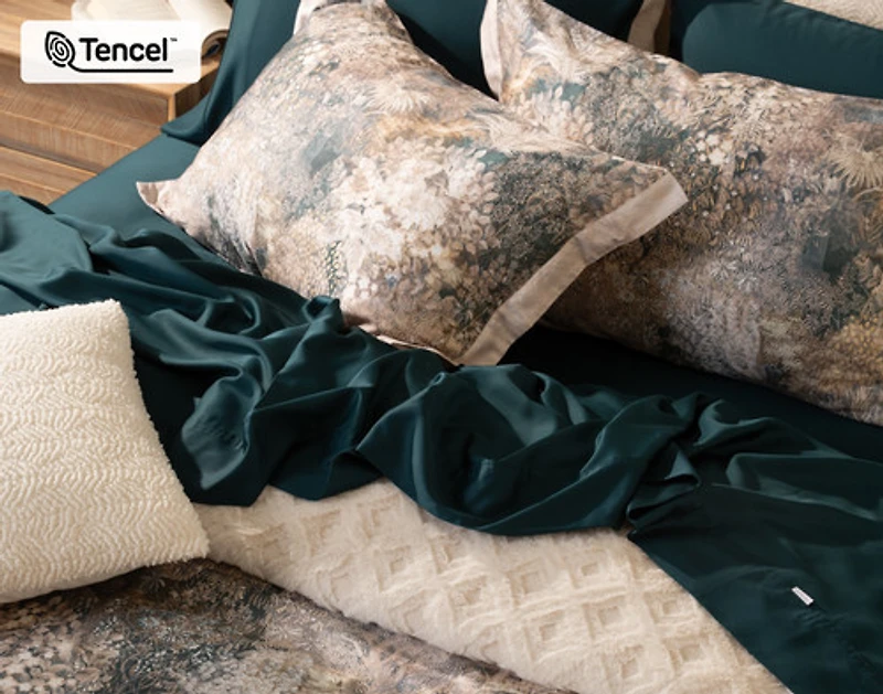 Captiva Pillow Sham, Botanical, Brown, Queen