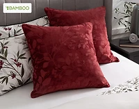 Laurentian Duvet Cover, Bamboo Cotton, Botanical, White,