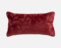 Laurentian Boudoir Pillow Cover, Botanical, Red, 24" x 12"