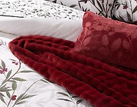 Laurentian Boudoir Pillow Cover, Botanical, Red, 24" x 12"
