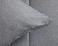 Perrin Cotton Comforter Set, Grey,