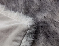 Tip Dyed Faux Fur Throw
