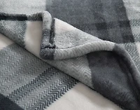 Plaid Cashmere Touch Fleece Blanket