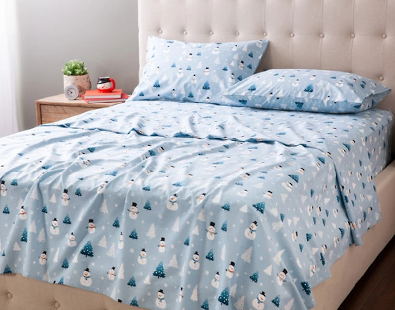 Holiday Cotton Percale Sheet Set