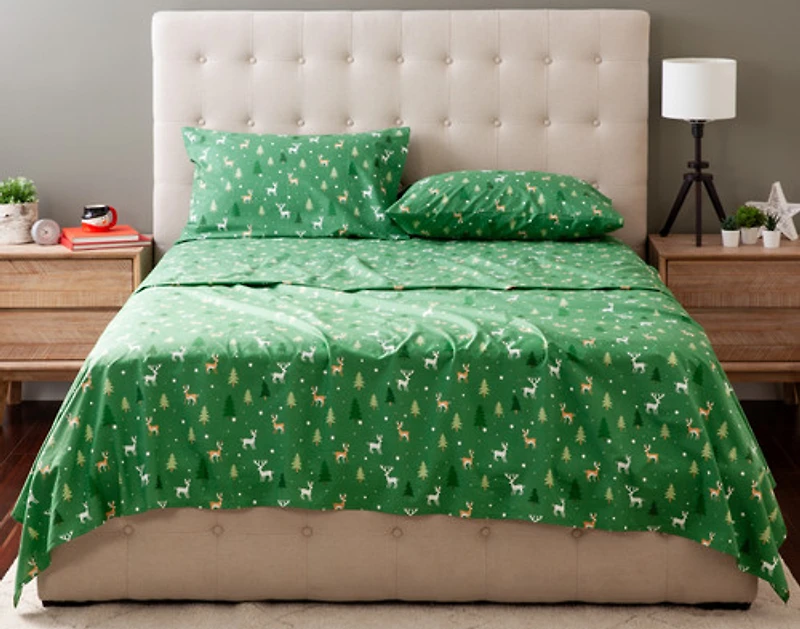Holiday Cotton Percale Sheet Set