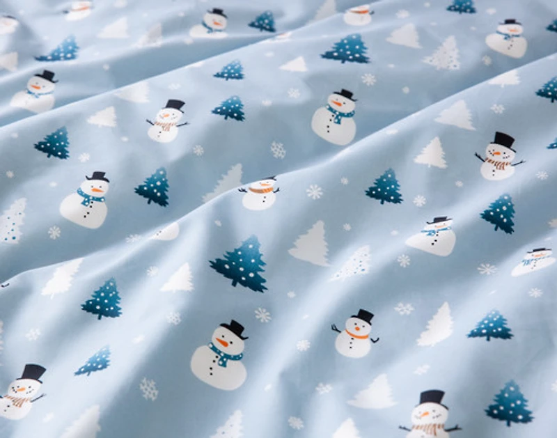 Holiday Cotton Percale Duvet Cover