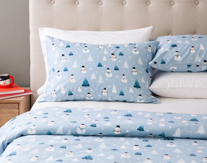 Holiday Cotton Percale Duvet Cover