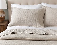 Foothills Stonewashed Quilt Set, Floral, Beige,