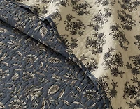 Mabel Cotton Quilt Set, Botanical, Blue,