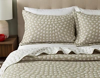 Forest Frost Cotton Blend Coverlet Set, Scenic, Green,