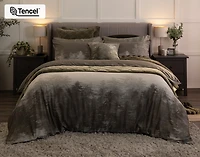 Fraser Duvet Cover, TENCEL Lyocell, Scenic, Green,
