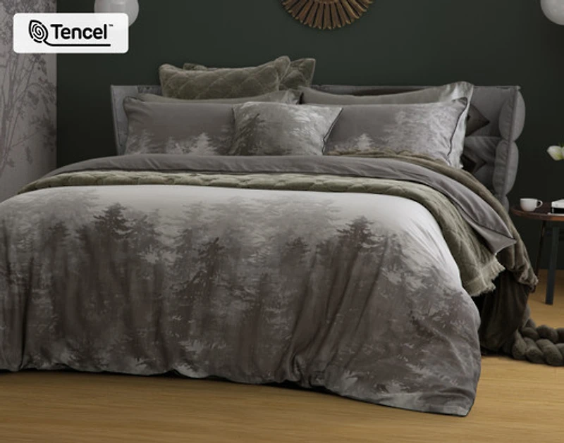 Fraser Duvet Cover, TENCEL Lyocell, Scenic, Green,