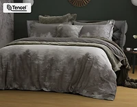 Fraser Duvet Cover, TENCEL Lyocell, Scenic, Green,