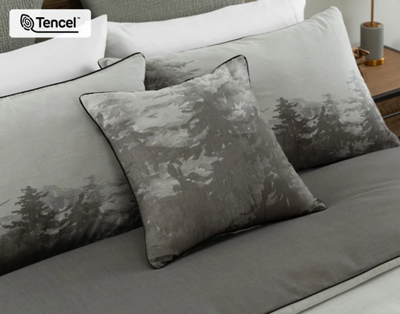 Fraser Square Cushion Cover, Scenic, Green, 18" x 18"