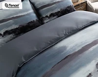 Stormy Duvet Cover, Cotton, TENCEL Lyocell, Scenic, Blue,