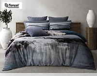 Stormy Duvet Cover, Cotton, TENCEL Lyocell, Scenic, Blue,