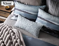 Stormy Pillow Sham, Scenic, Blue,
