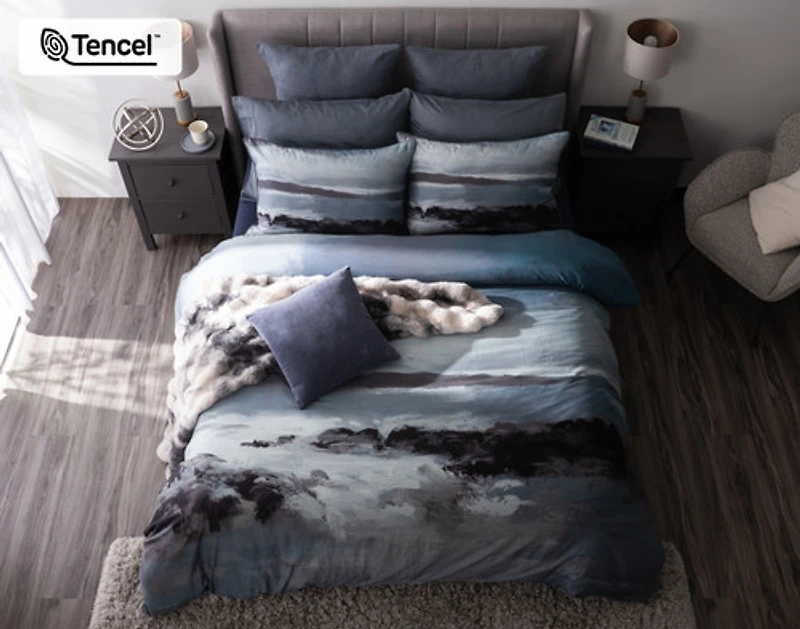 Stormy Square Cushion Cover, Grey, 18" x 18"