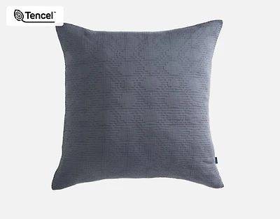 Stormy Euro Sham, Grey, 26" x 26"