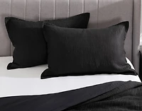 Raven Pillow Sham, Black,