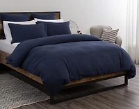 Kye Duvet Cover, Bamboo Cotton Set, Blue,
