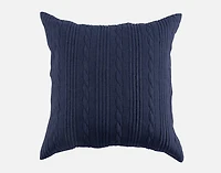 Kye Euro Sham, Blue, 26" x 26"
