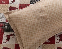 North Wood Cotton Quilt Set, Patchwork, Red,