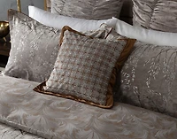 Luxembourg Velvet Euro Sham, Grey, 26" x 26"