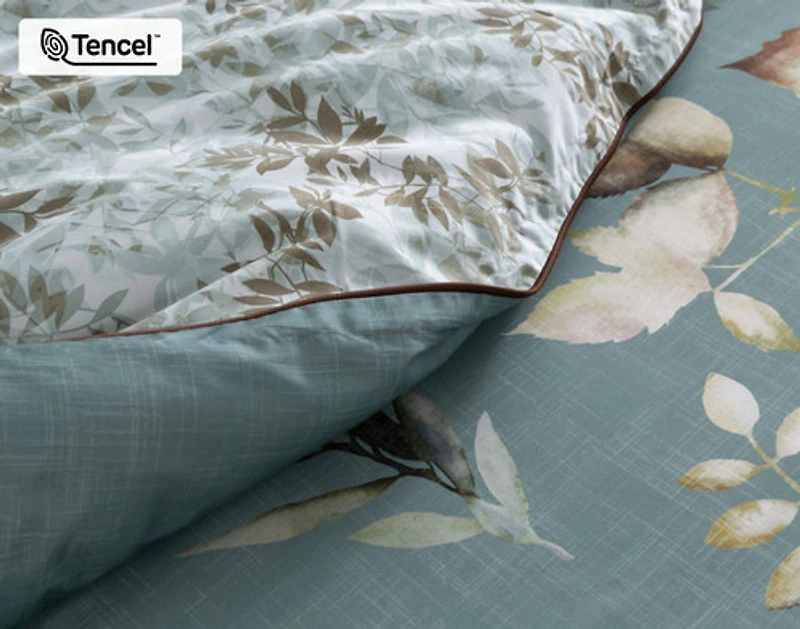 Appalachia Duvet Cover, TENCEL Lyocell, Botanical, Green,
