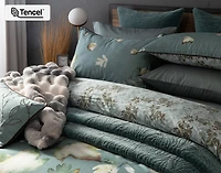 Appalachia Pillow Sham, Botanical, Green,