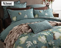 Appalachia Pillow Sham, Botanical, Green,