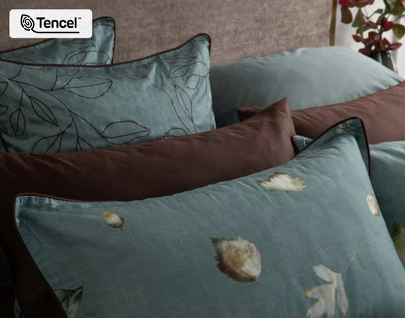 Appalachia Euro Sham, Botanical, Green, 26" x 26"