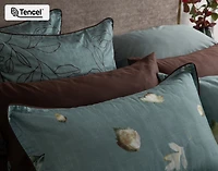 Appalachia Euro Sham, Botanical, Green, 26" x 26"