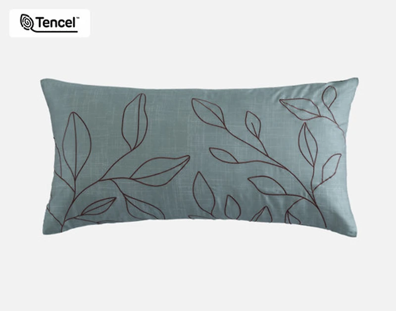 Appalachia Boudoir Pillow Cover, Botanical, Green, 24" x 12"