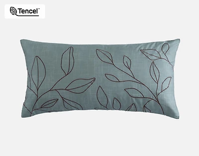 Appalachia Boudoir Pillow Cover, Botanical, Green, 24" x 12"