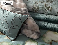 Appalachia Boudoir Pillow Cover, Botanical, Green, 24" x 12"