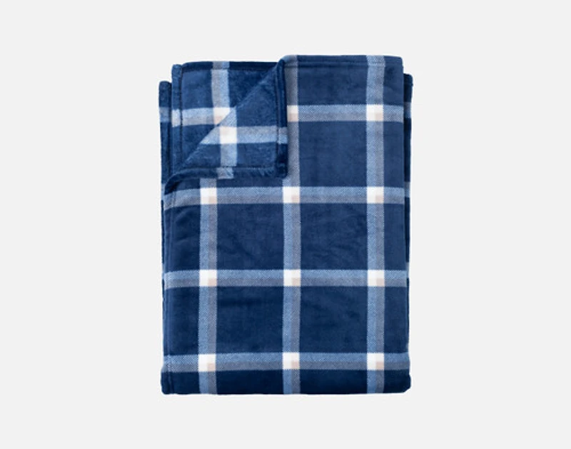 Plaid Fleece Throw