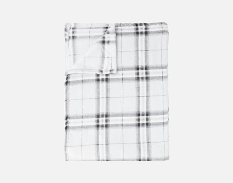 Plaid Fleece Throw