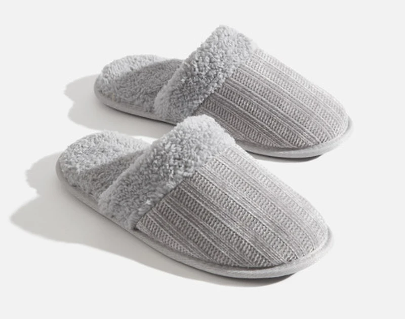 Chenille Sherpa Slippers