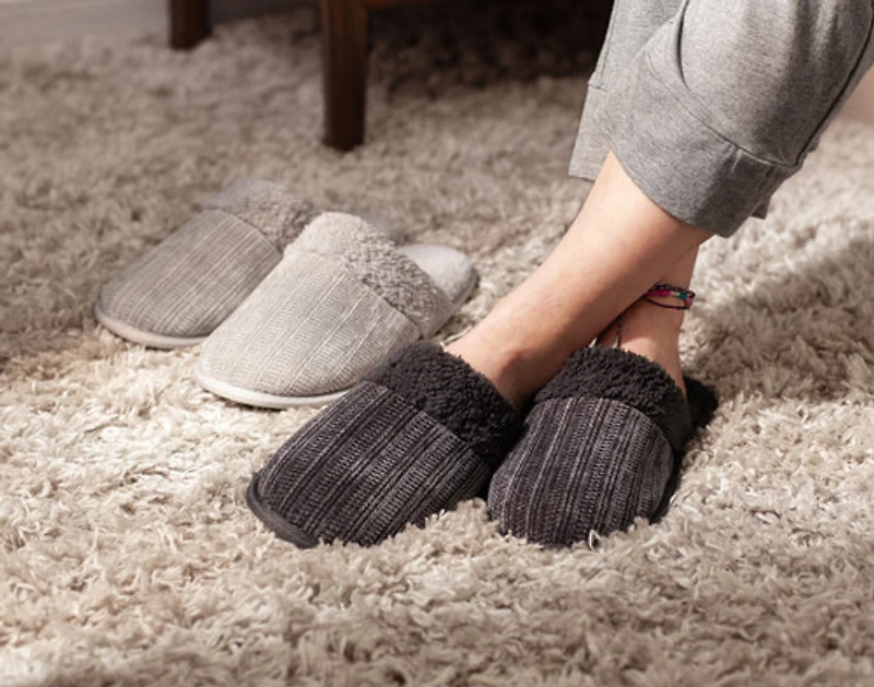 Chenille Sherpa Slippers