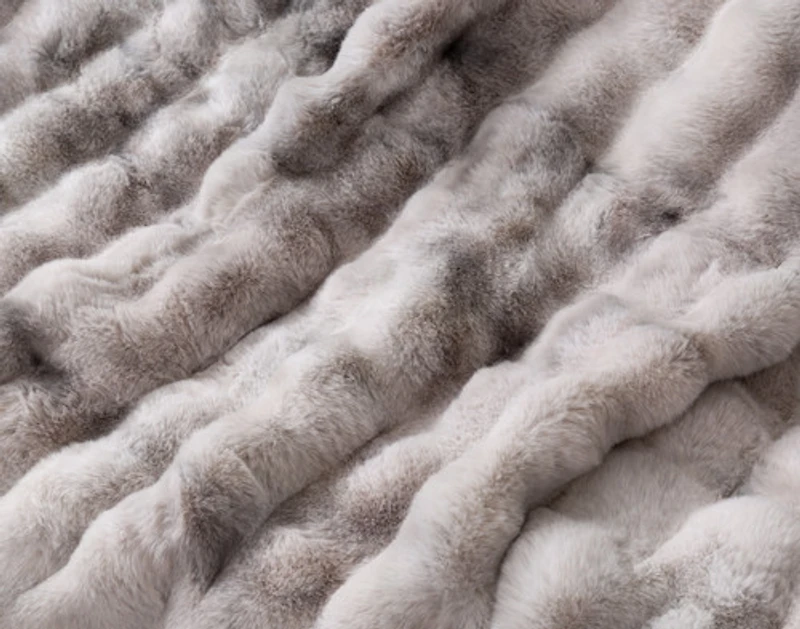 Bubble Faux Fur Throw
