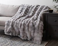 Bubble Faux Fur Throw
