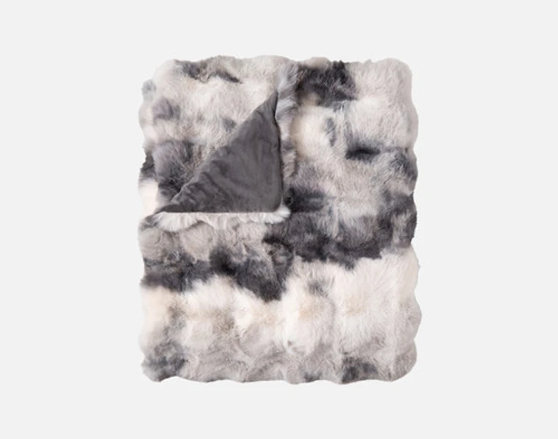 Bubble Faux Fur Throw